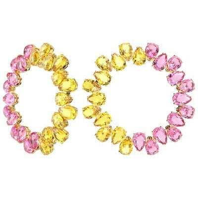 S&S Crystal Jewellery Set — Necklace, Earrings & Bracelet | White, Black, Blue & Pink | S&S Collection