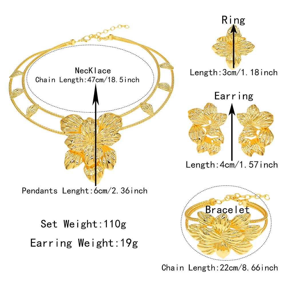 Zhuerrui Italiano Gold Designs Women Jewellery Set Party Fine Costume Jewelry Set Luxury Big Necklace Jewellery Sets X0009830