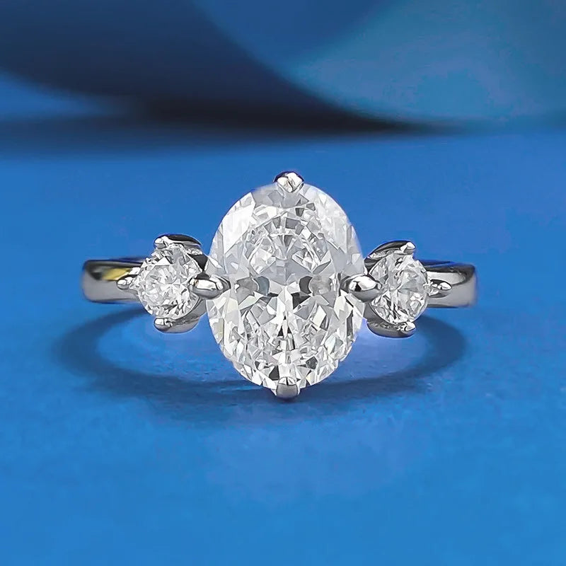 Trendy Design 925 Sterling Silver 5A 8A Cubic Zirconia Ring Engagement Wedding Rings Custom Fine Jewelry Manufacturing Supplies