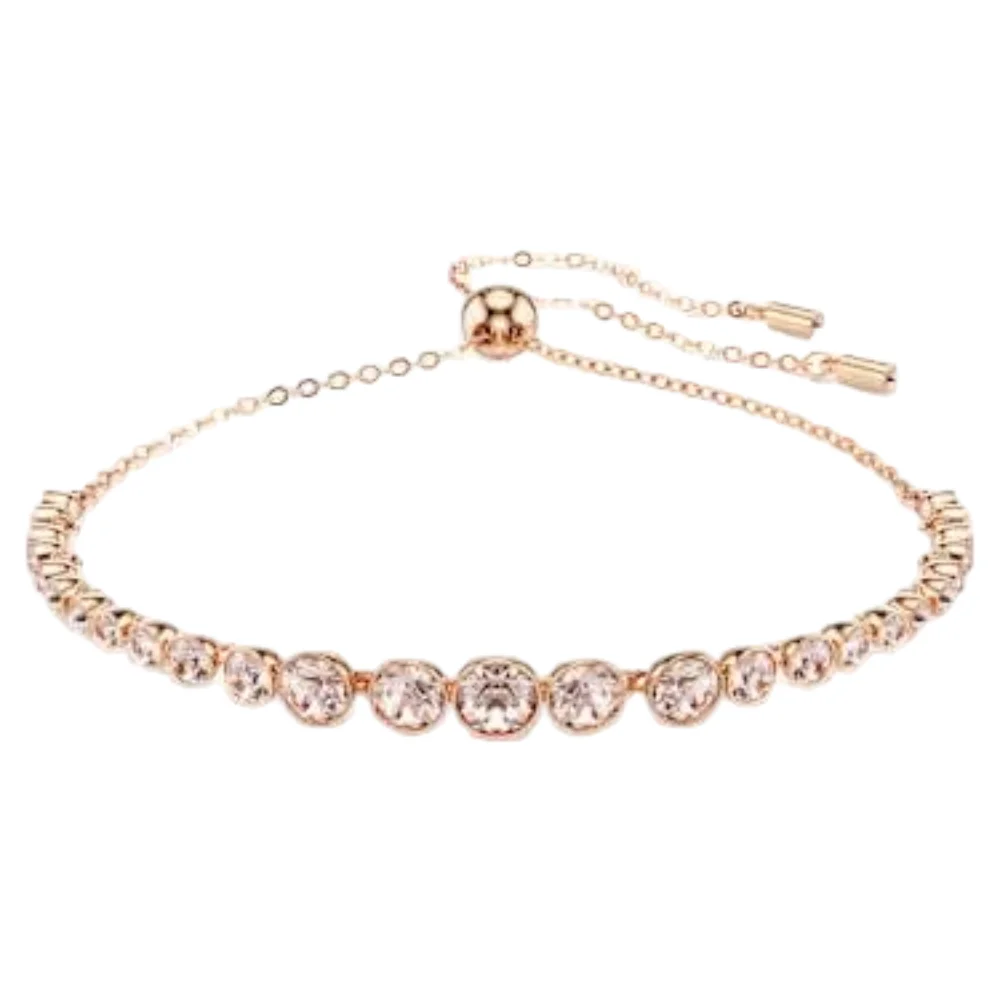 S&S Elegant High-grade Copper Bangle Zircon Smooth Polished Surface Women's Vintage Style Perfect Choice for Banquets Anniversary