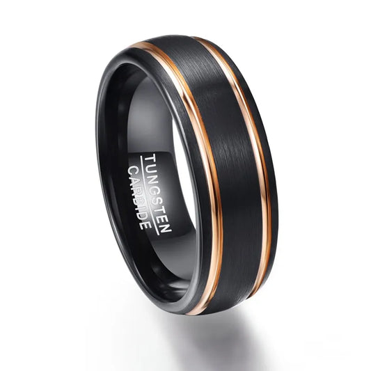 NEWLiFE REBEL Focus Turn 8mm Ring in Black Plated