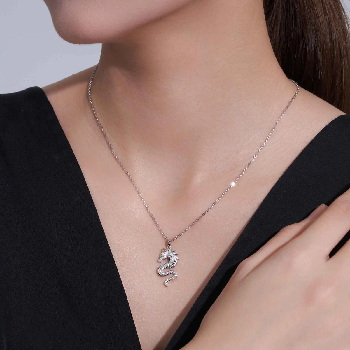 S&S Year of the Horse VVS Moissanite Pendant Necklace | 925 Silver 18K Gold Plated | S&S Collection