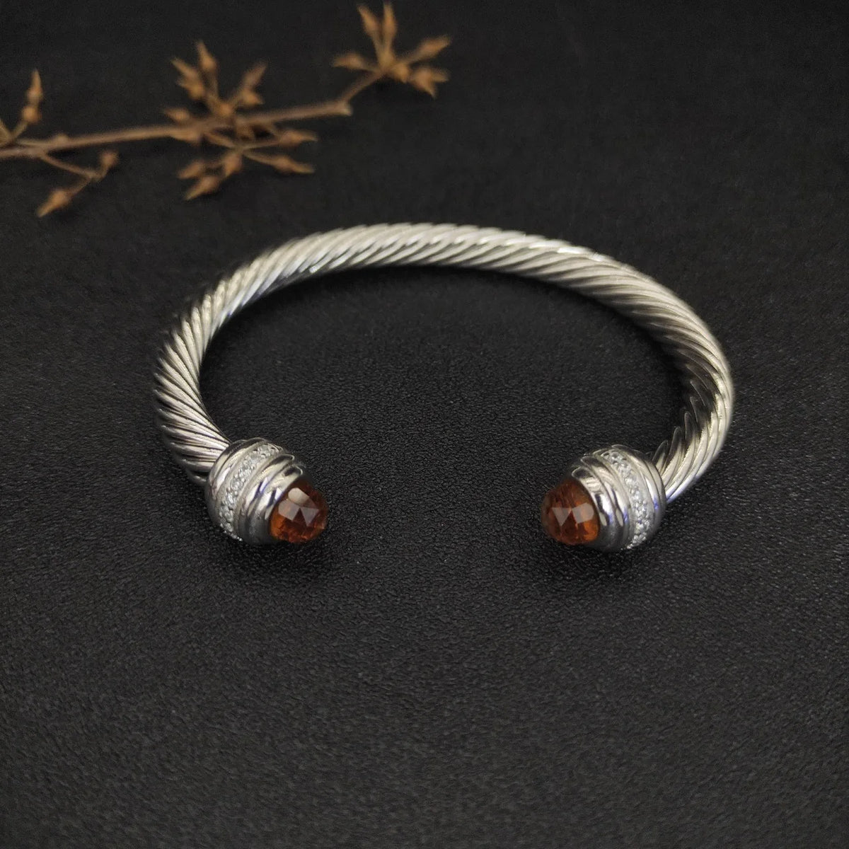 FASHIONISTA DY High-Quality 7mm Silver-Plated Beaded Fashion Bracelet, Fashionable Silver-Plated Beaded Bracelet, Jewelry