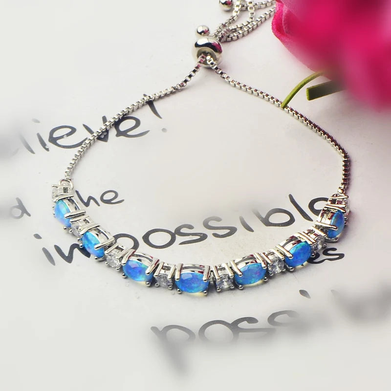 Opal Bohemian Hawaiian Opal Bracelet Exquisite Crystal & Gemstone Design, Fashionable Jewelry for Women
