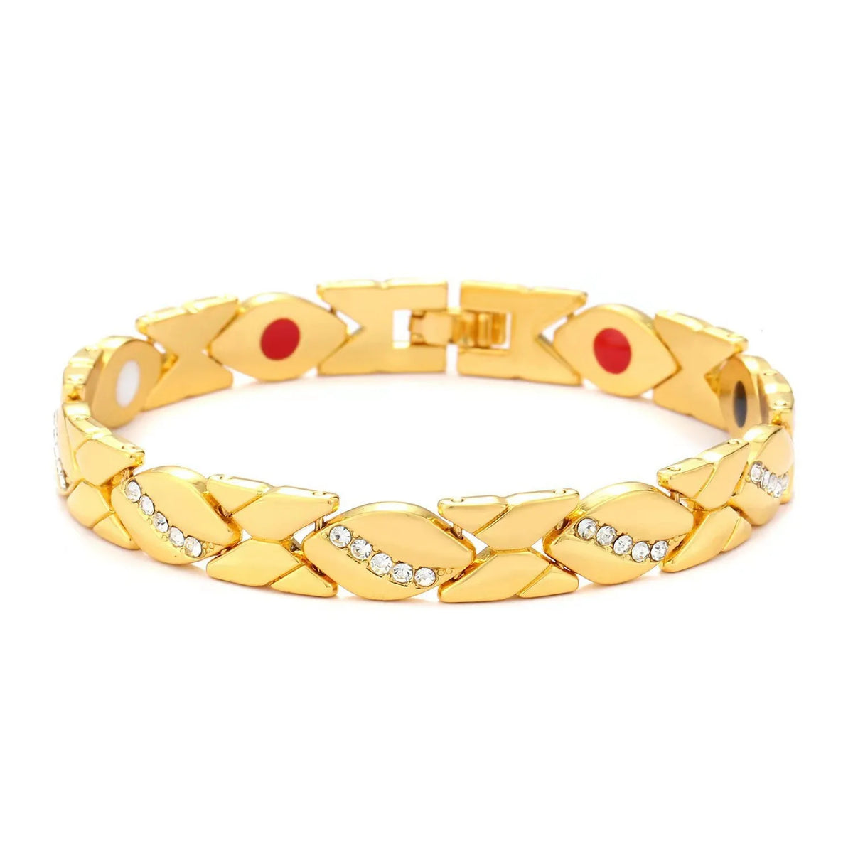 European and American fashion detachable energy magnet bracelet with diamond-encrusted and adjustable ladies bracelet