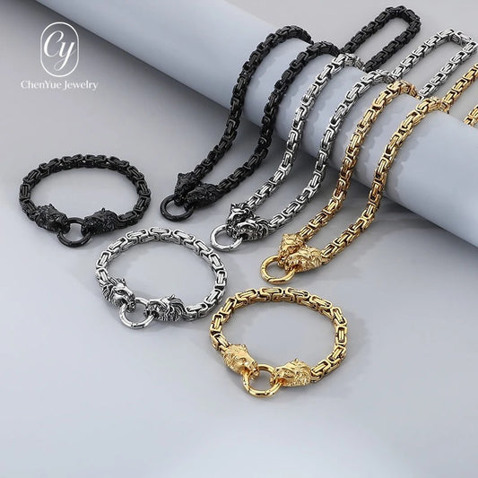 NEWLiFE REBEL Esplanade Crest Jewellery Set in Stainless Steel