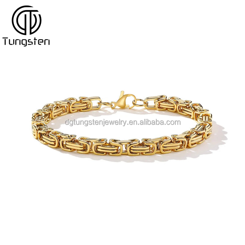 REBEL VIKING Byzantine Chain Bracelet – 6mm Stainless Steel