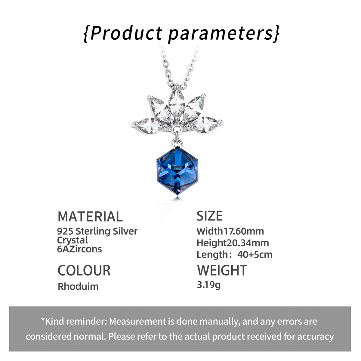 ArtistA Fashion 925 Sterling Silver Rhodium Plated Luxury Women's Jewelry Set Crystal High-grade Design Anniversary Gift