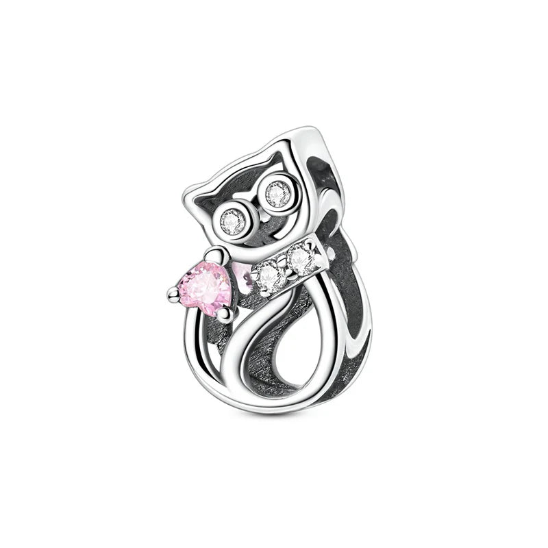 REDheart Original S925 Sterling Silver Cross Charm Celtic Knot Crystal Star Bead Pendant DIY Jewelry Bracelet Accessories
