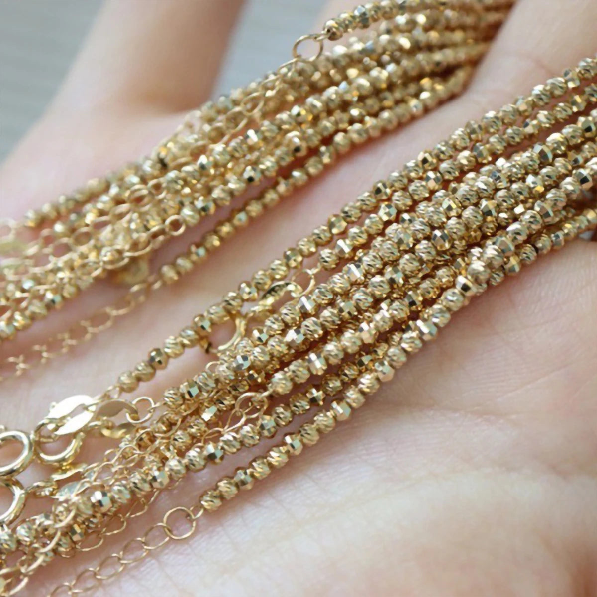 Gioiellieri Jewelry Manufacturer Prices Designer Luxury Women's Beads Femme 18K Gold Bracelet Chain