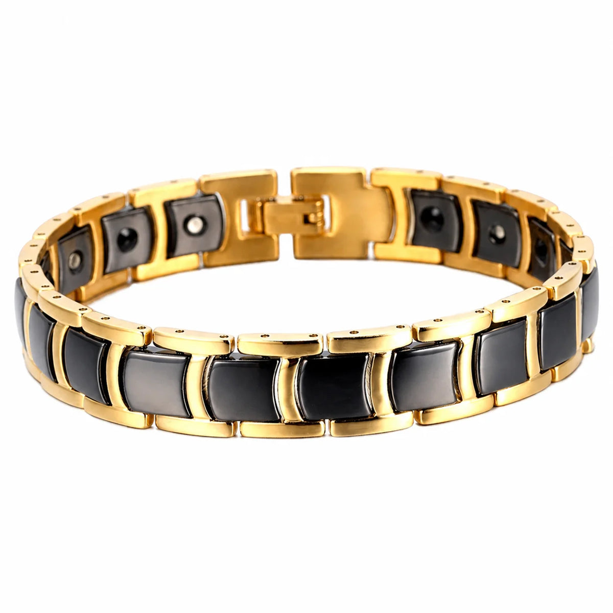 NewLife - Magnetic Bracelet with Black Ceramic Links