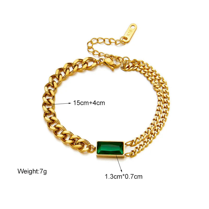 Waterproof Stainless Steel Crystal Necklace, Earrings & Bracelet Jewellery Set | Everyday Luxury Fashion Set