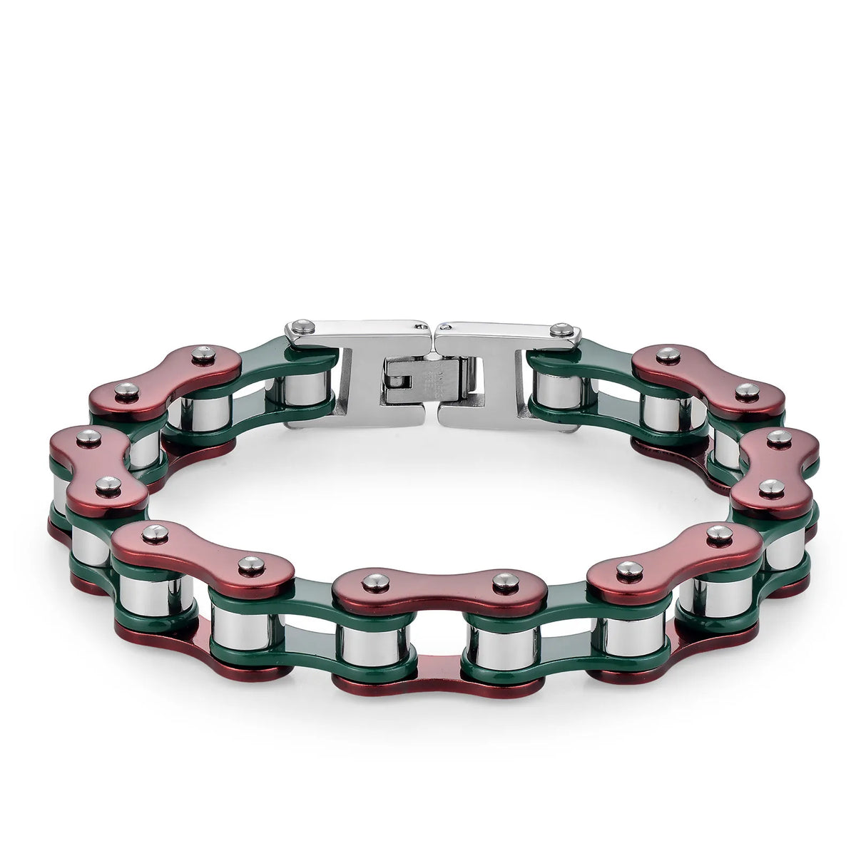 REBEL Stainless Steel Waterproof Anti Non Tarnish Personalized Hip Hop Fine Fashion Jewelry Punk Men's Biker Chain Bracelet