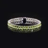 Gemfiori U03 Abiding Colored Natural Gemstone Oval Cut 4x6MM 7IN 10.7g 925 Sterling Silver Garnet Citrine Peridot Topaz Tennis Bracelet