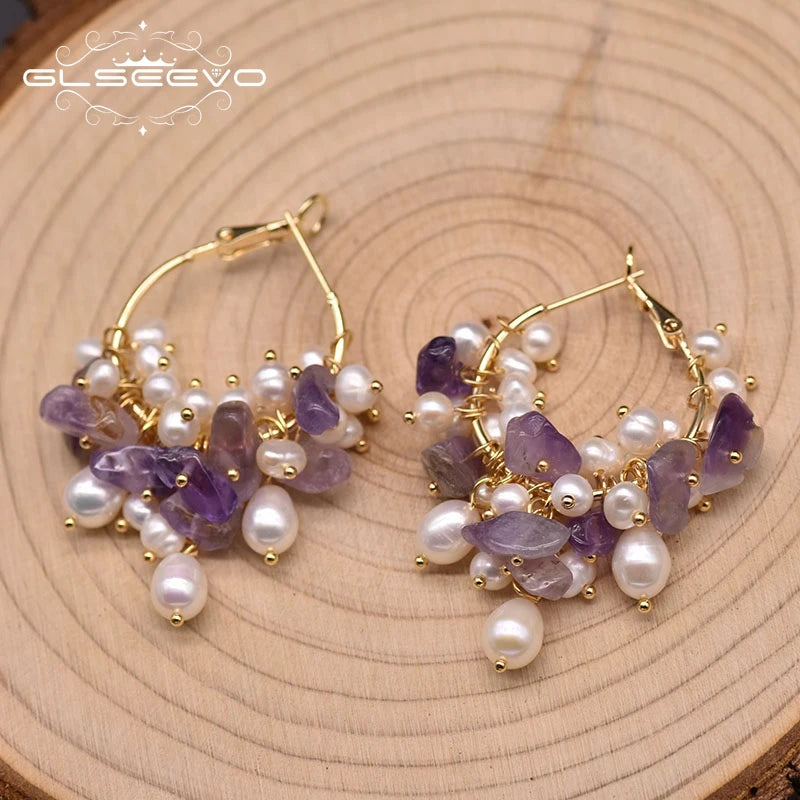 Pure Natural Freshwater Pearl Earrings Luxurious Simplicity Wedding Birthday Party Gifts Handmade Jewelry  Earrings Bulk