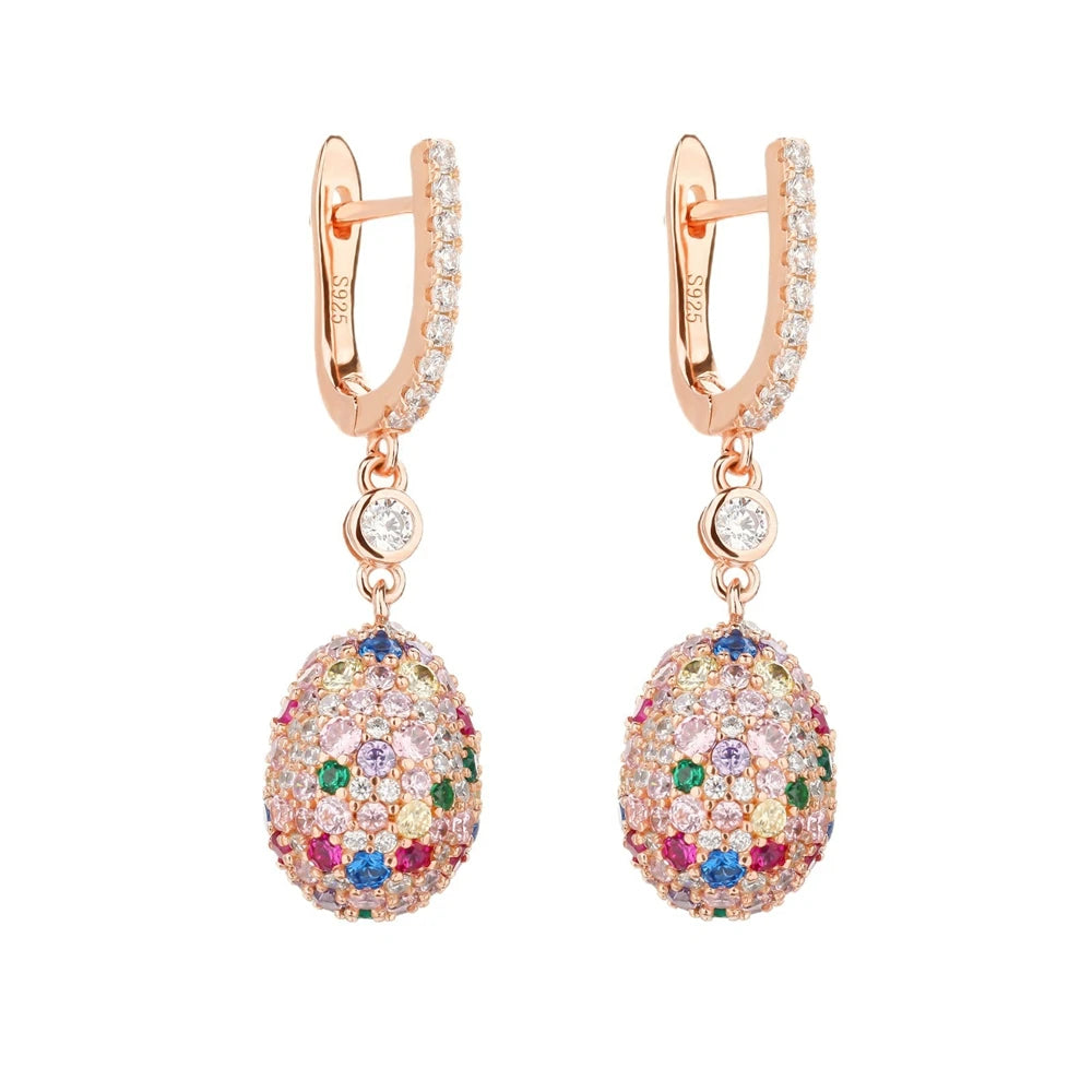 MUSHAN Jewelry Factory S925 Sterling Silver Earrings and Earrings Niche and High End Rose Gold High Carbon Diamond Bestseller