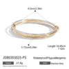 S&S 18K Gold Plated Stainless Steel Zircon Bangle Bracelet — S&S Collection