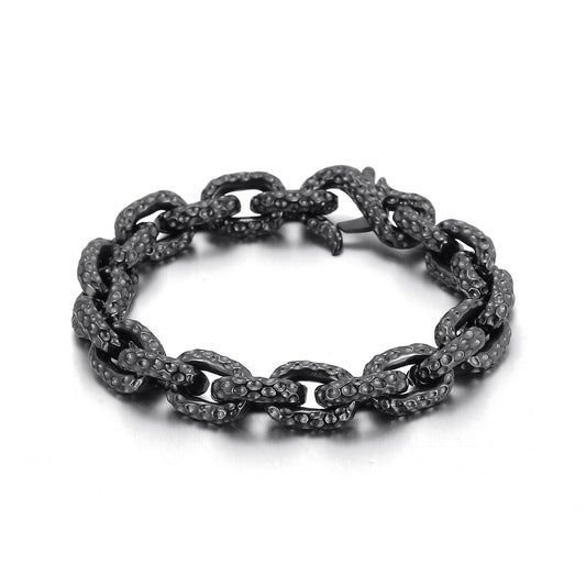 KALEN Personality Punk Bracelets Bangles Men Charm Stainless Steel Bracelet Jewelry