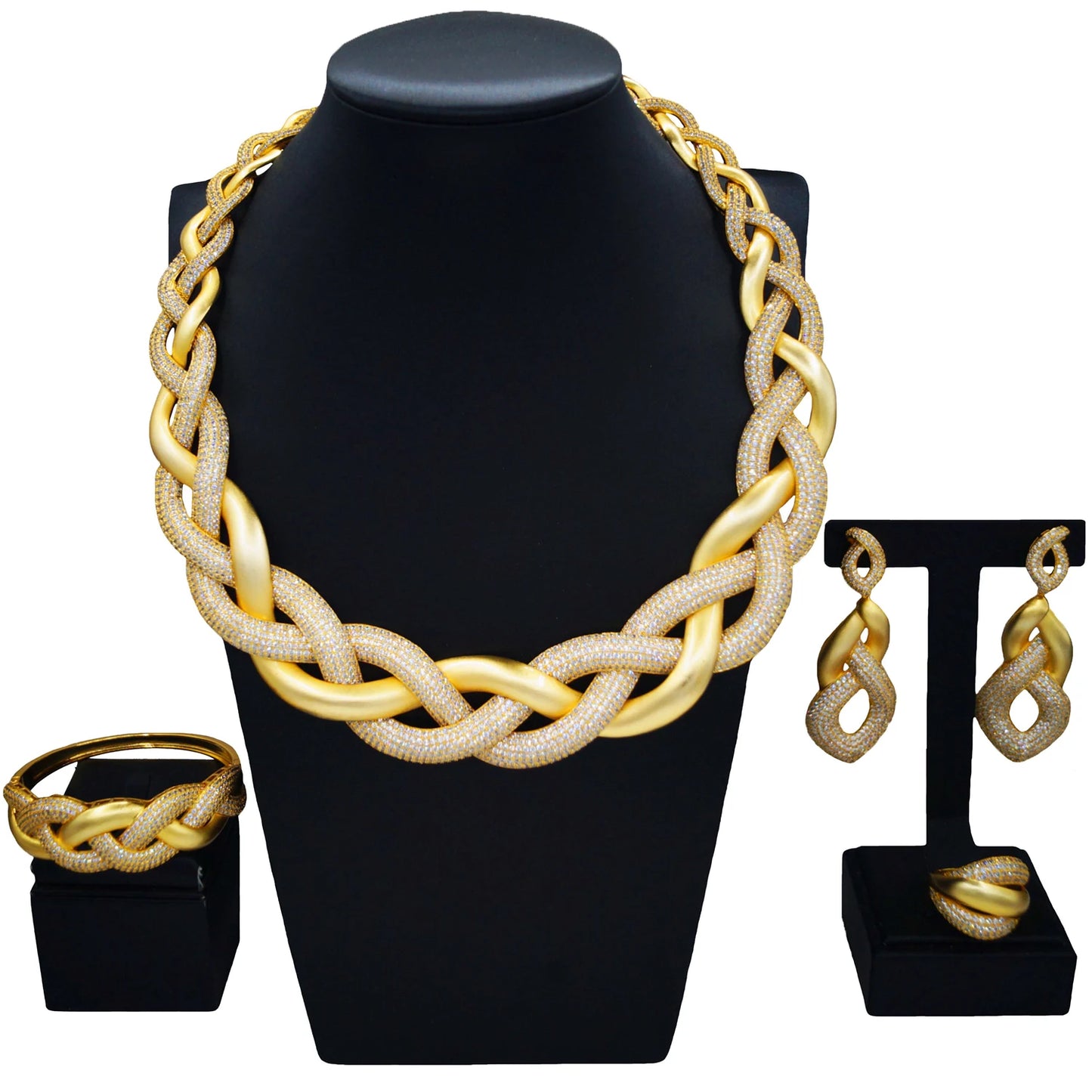 Zhuerrui High-end Accessories Gold Jewelry Set Simple Beads Necklace Jewelry Sets Factory Women's Birthday Party HZ24003198