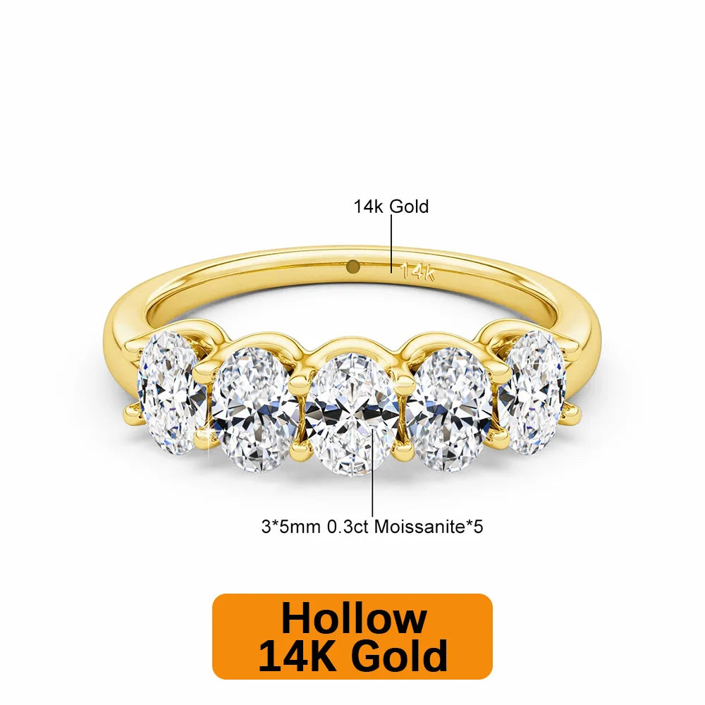 Gioiellieri -GRA Certified Jewelry Supplier for Men/Women,Oval Moissanite Engagement Rings Gold Eternity Bands Perfect Wedding Gifts OEM&ODM