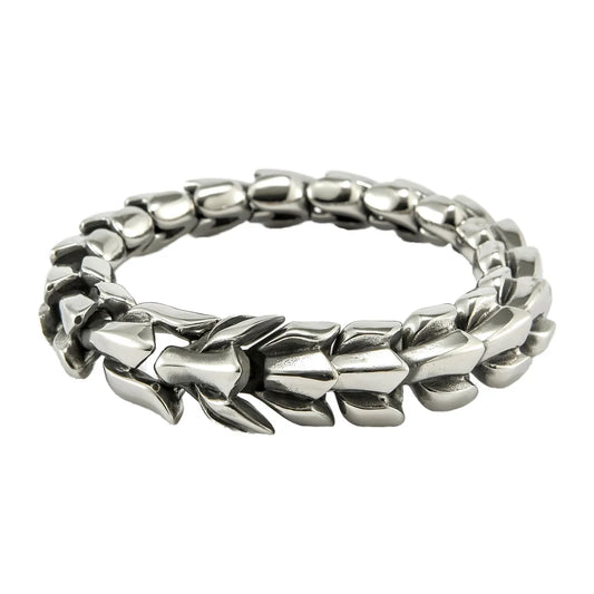 Wholesale Fashion Personalized Punk Luxury Viking  316L Stainless Steel Keel Bracelet Men Chain Dragon Bracelets Jewelry