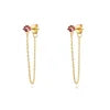 Wholesale Customized Dainty Earring Cz Diamond Jewelry Sterling Silver Earrings 925 Silver Jewelry 18k Gold Ear Loops