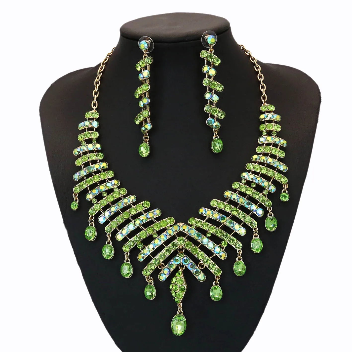 Zhuerrui Necklace Bracelet Earrings Ring Marriage Engagement Bride Jewelry Set Two-piece Jewelry Set HG16010145