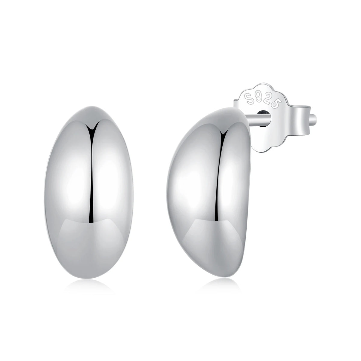 S&S 925 Silver CZ Stud & Clip-on Earrings | Micro-Set Zirconia | Platinum-Plated | Multi-Style