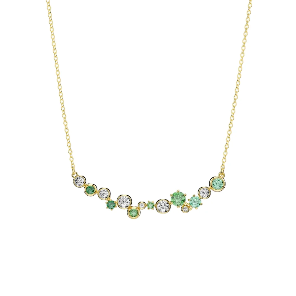 S&S Timeless Luxury Jewelry Necklace with Remarkable Texture and Brilliant Glow, Enhances Your Grace at All Formal Events.