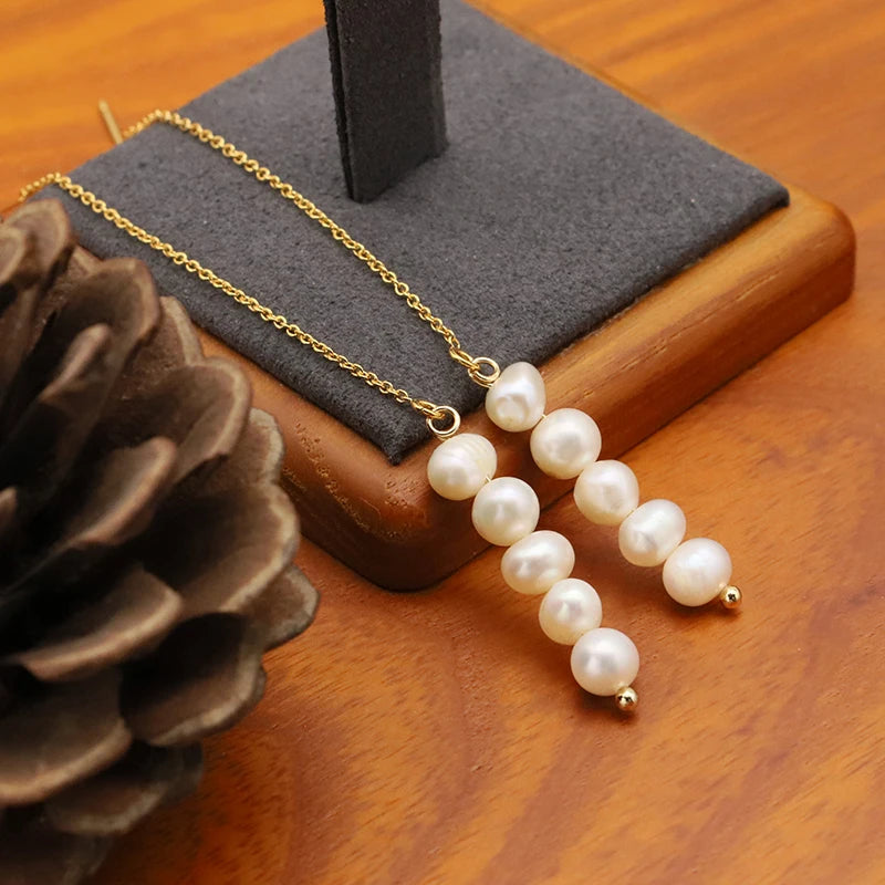 New Jewelry Yiwu Wholesale Gold Plated Natural Pearl Earings Jewelry Women Korean Wholesale Bulk 18K Gold Plated Jewelry