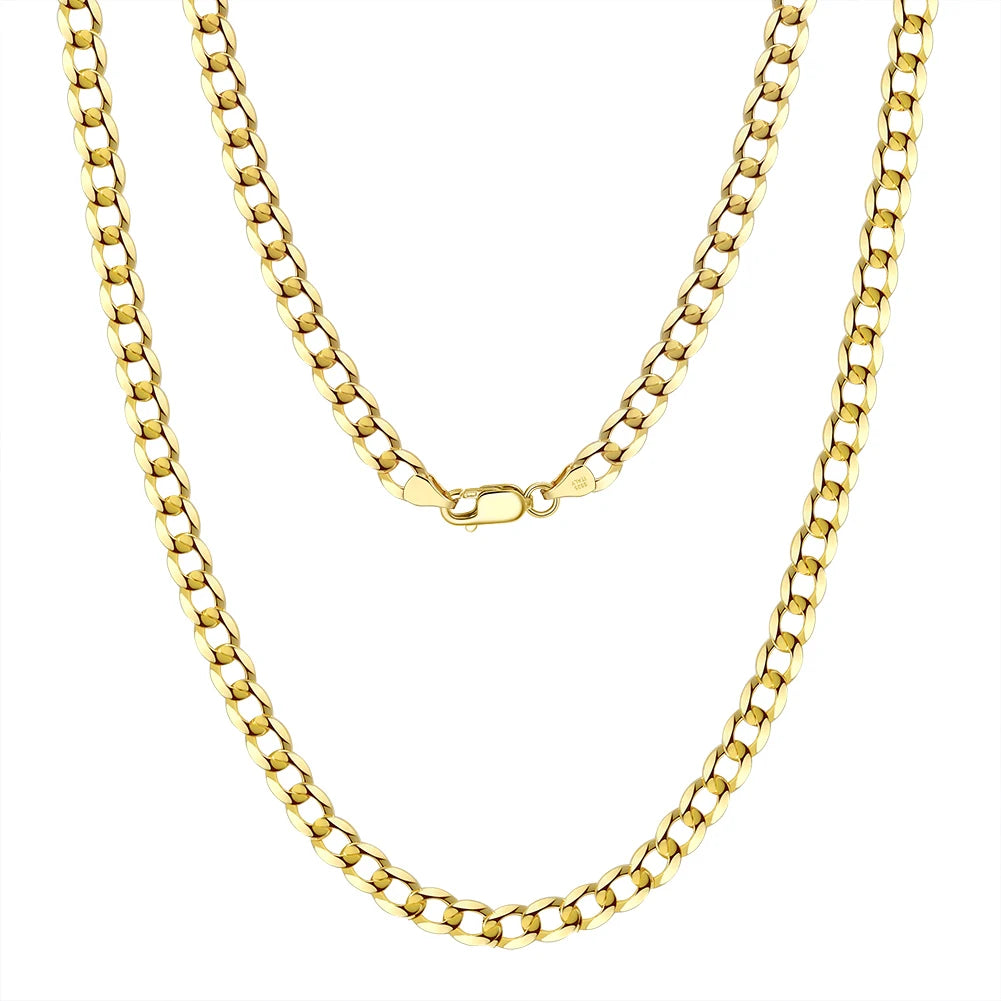 BSC-20 RINNTIN Wholesale 925 Sterling Silver Chains Gold Vermeil Jewelry