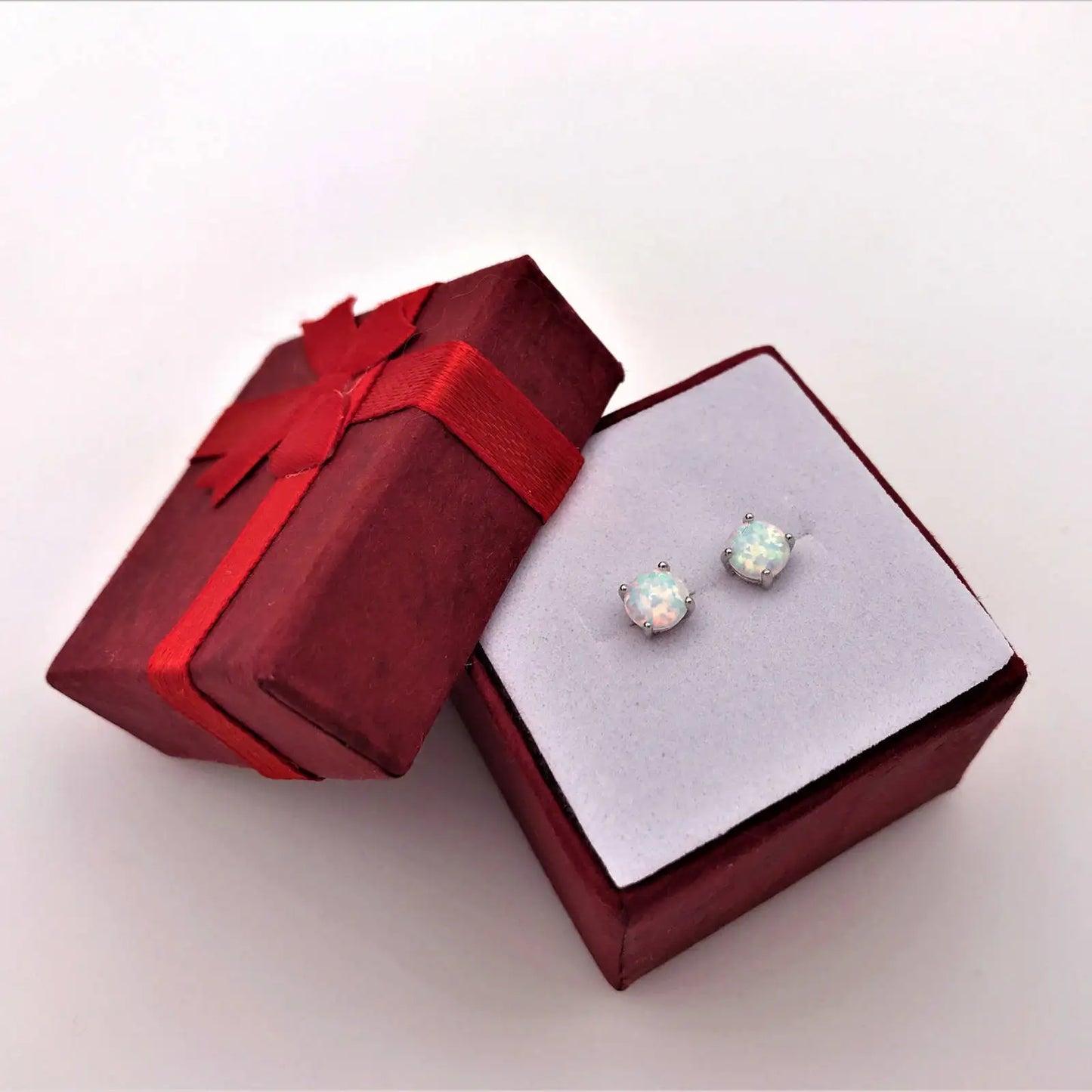 Aobao Viral Opal  Earrings | Accent Silver Plated Women's Engagement Jewelry-Trendy Bulk