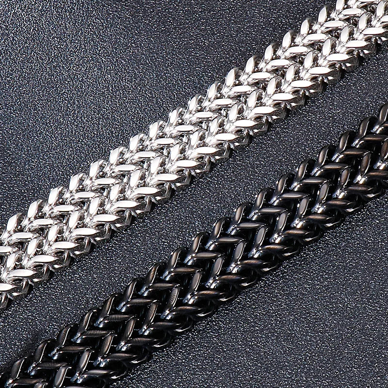KALEN Fashion Men Fashion Punk Stainless Steel Bracelet Chinese Dragon Link Chain Bracelet