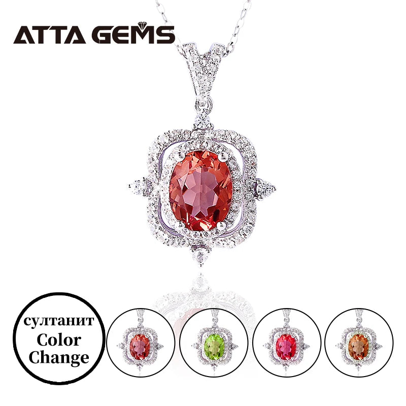 Zultanite Jewelry Sets 925 Sterling Silver Created Diaspore Dangle Earrings Ring Yellow Gold Color Change Gemstone Women's