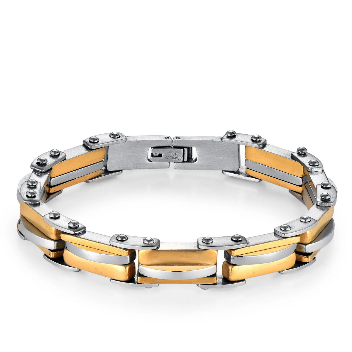 REBEL Fashion Hip Hop Stainless Steel Bracelet Vintage Wrist Chain Jewelry For Men