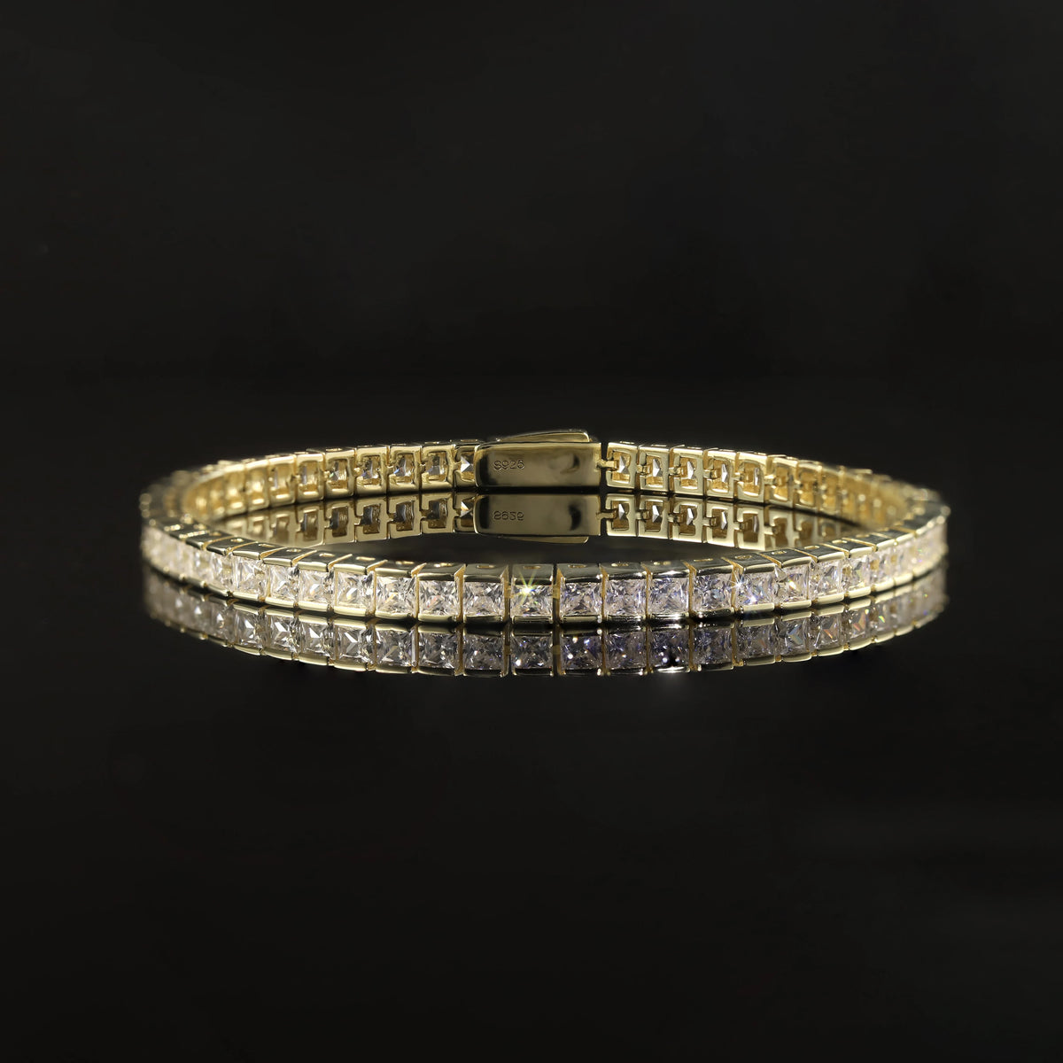 ArtistA Abiding OEM ODM Unique Design Fancy Multi-shape Cut Tennis Bracelet 925 Silver Solid Gold Custom Stone Tennis Bracelet