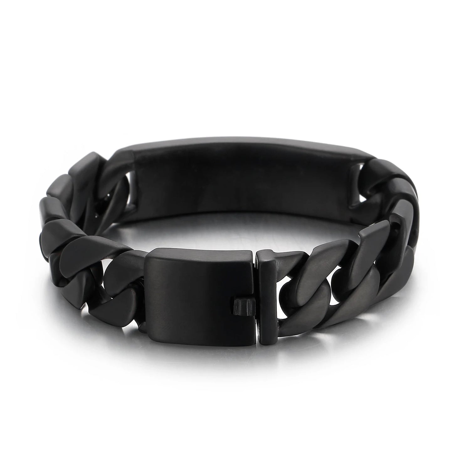 KALEN Personality Wide Meta Stainless Steel Bracelet Men