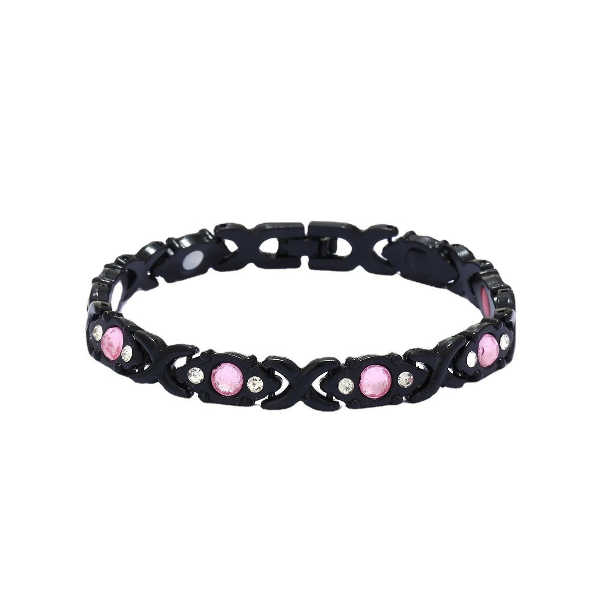 European and American fashion detachable energy magnet bracelet with diamond-encrusted and adjustable ladies bracelet