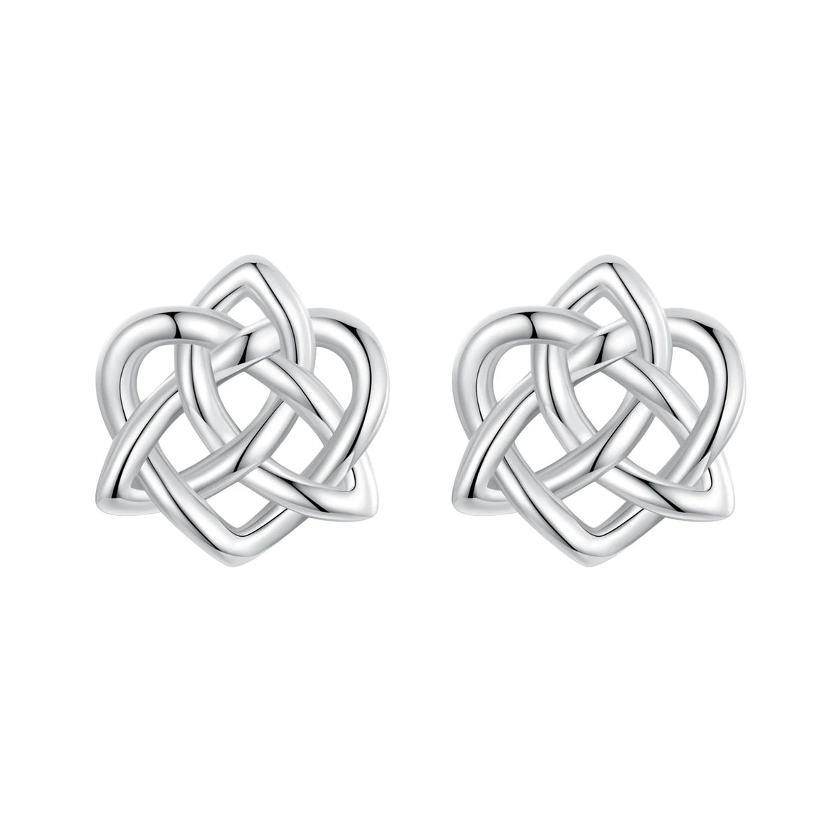 S&S 925 Silver Zircon Charm Earrings – Heart, Star, Butterfly & More – Platinum Plated – Collection