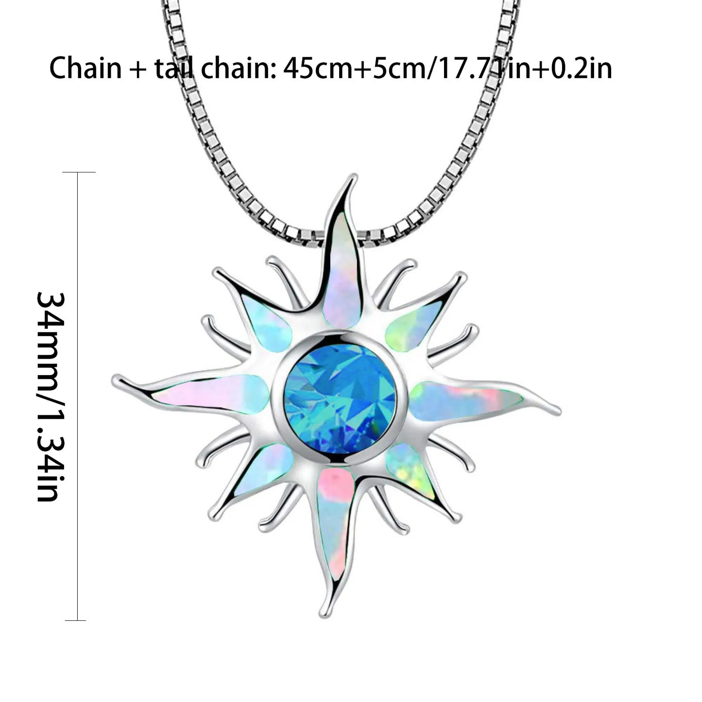 Aobao opal Necklace Gold Plated Statement Jewelry Party Evening Wear