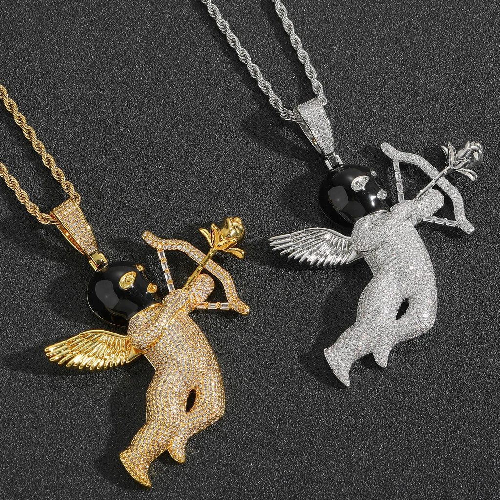 BES New Wholesale Personalized Gold Plated Copper Pendant 5A Zircon Hip Hop Jewelry for Men Women Children