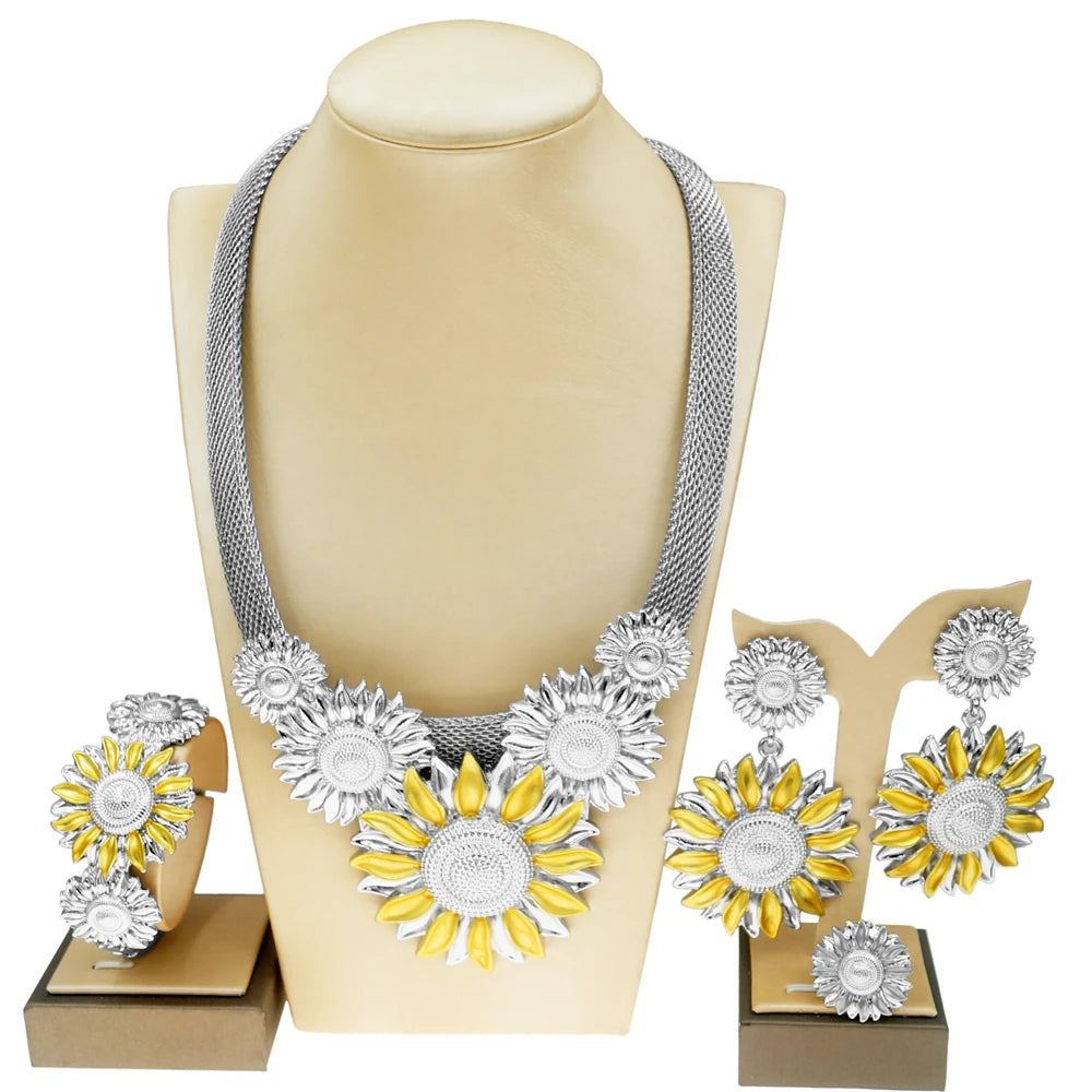 Zhuerrui Noble Brazilian Bridal Jewelry Set Brass Italian Gold Necklace Jewelry Fashion Nigerian Ladies Jewelry Set H00511