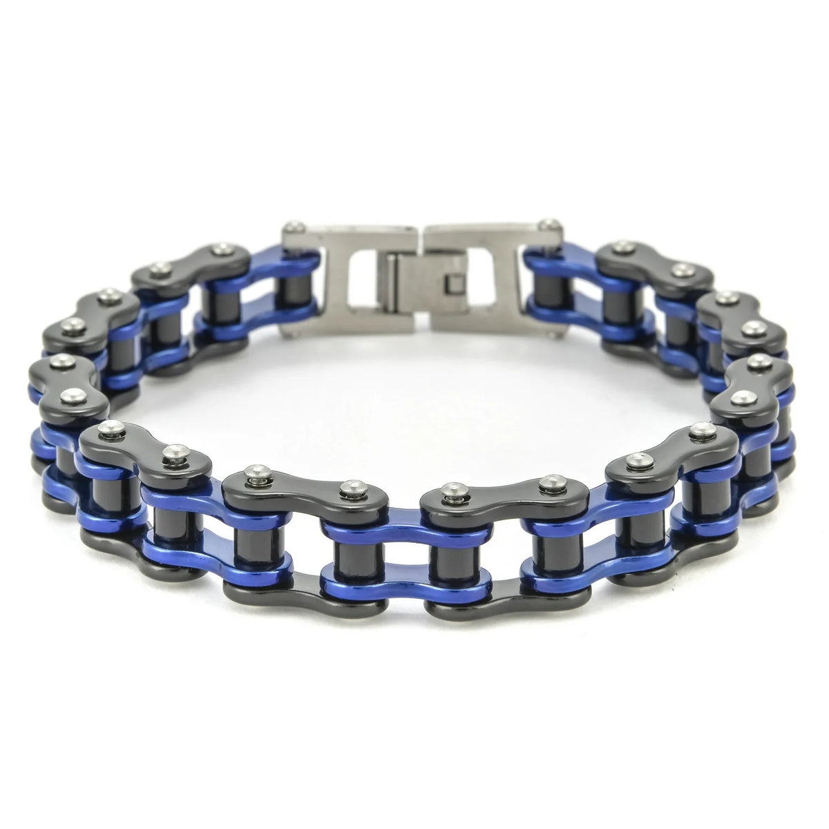 S&S Private Label Unisex Chain & Link Bicycle Motorcycle Bracelet Fashion Stainless Steel Natural Stone Trend Rock Personalized