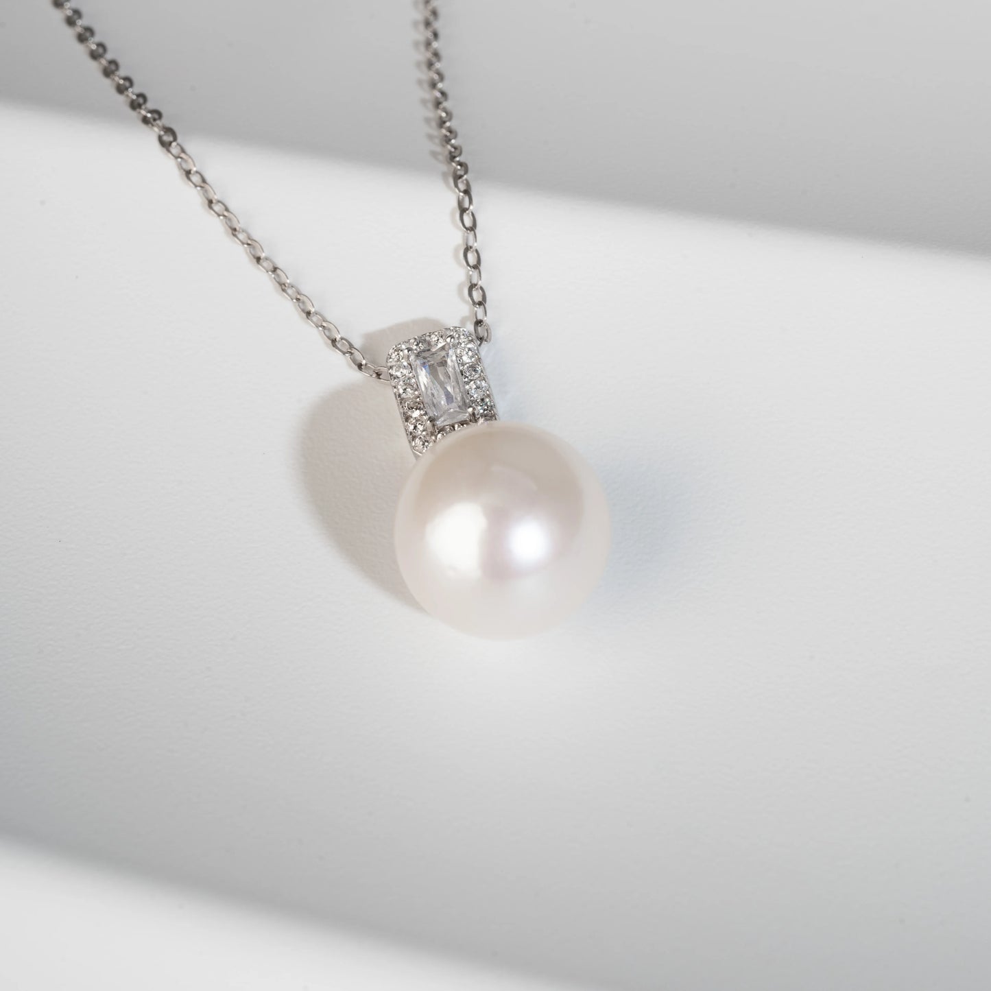 AAA Akoya Pearl Necklace Unique Design 925 Silver Jewelry Fashionable Natural Seawater Pearl Necklace
