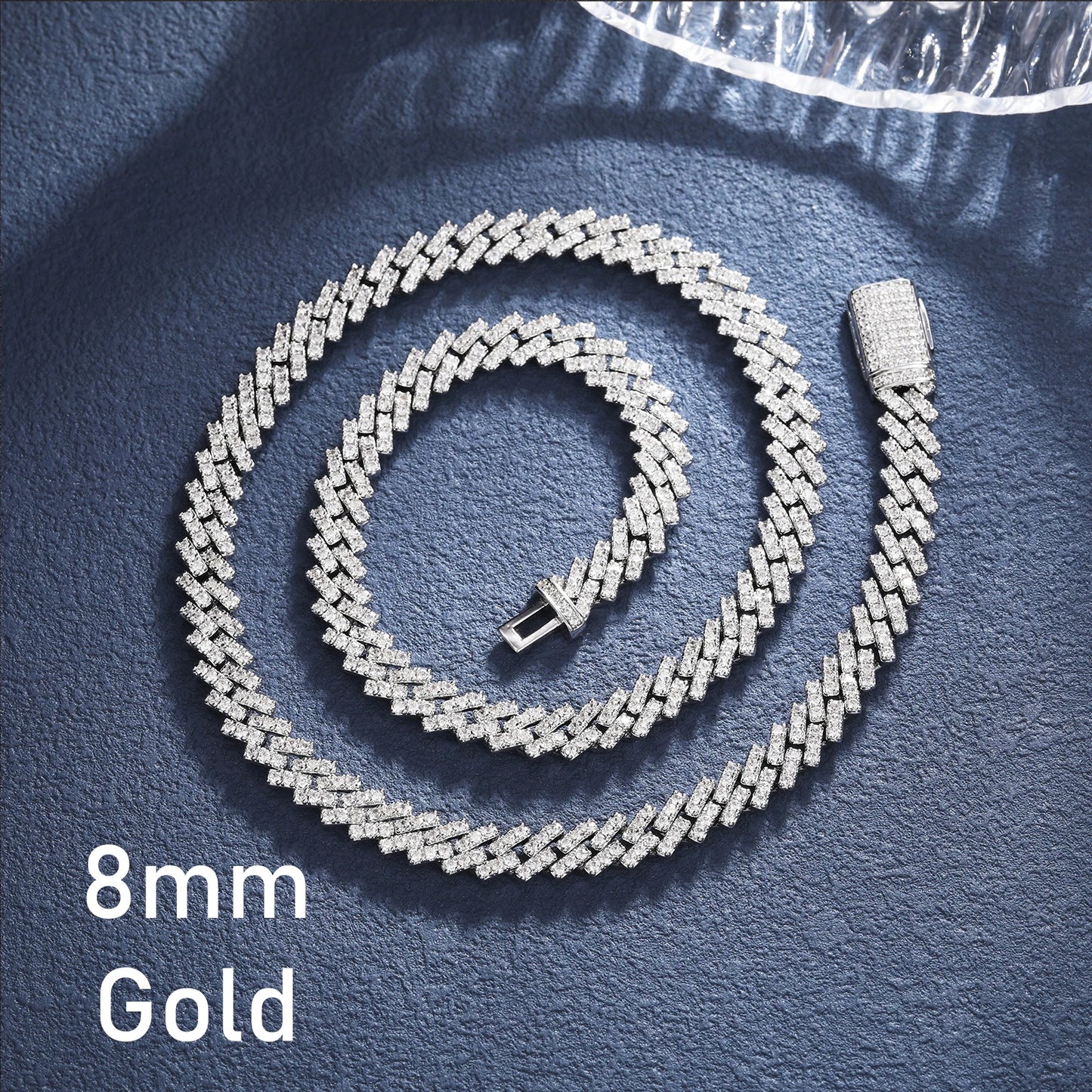High Quality Cubana Hip Hop Jewelry 6-20mm 925 Sterling Silver VVS Moissanite Diamond Iced Out Cuban Link Chain Necklace for Men