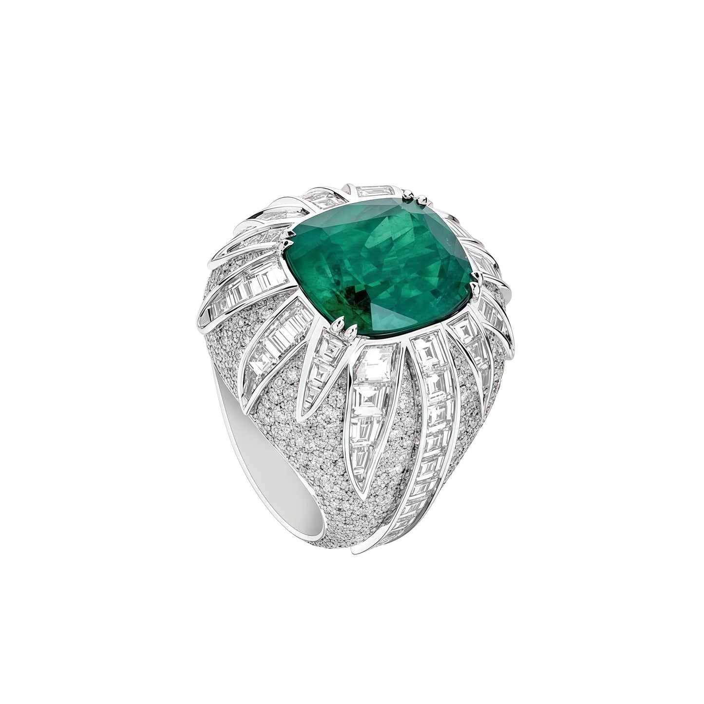 MUSHAN Jewelry Factory 925 Sterling Silver Ring Luxury Designer High Carbon Diamond Emerald Jewelry Rings for Women Anniversary