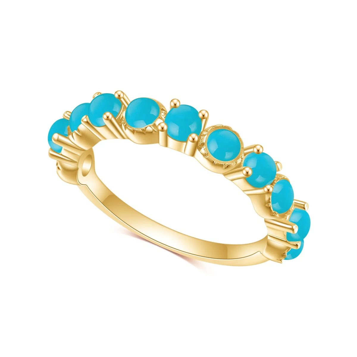 ArtistA OL0953R Abiding Factory 925 Sterling Silver Colorful Jewelry Cz Opal Gemstone Stackable Eternity Band Ring for Girls