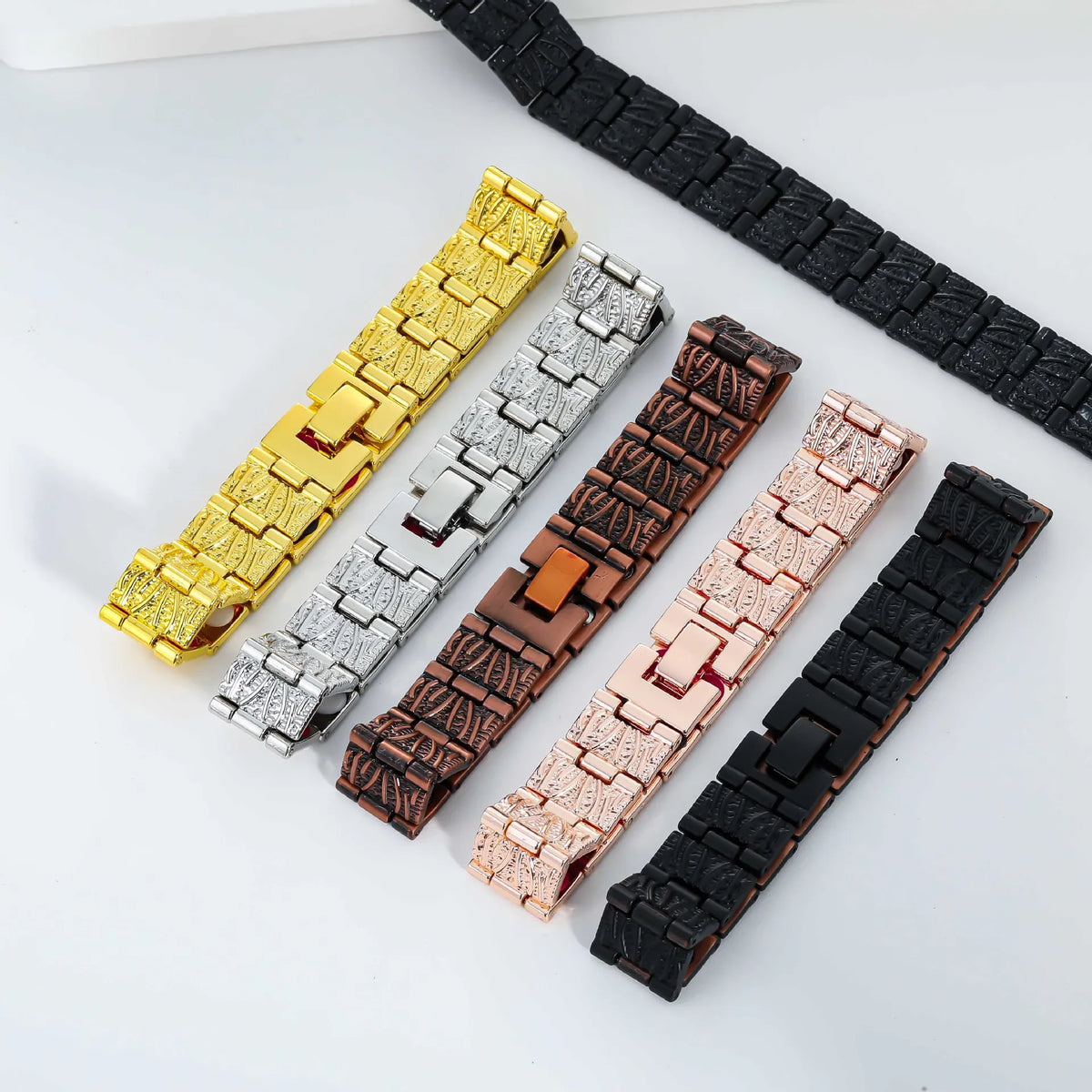Hot-Selling High-End Kevlar Gold Plated Zinc Alloy Strong Neodymium Magnet Magnetic Therapy Bracelet