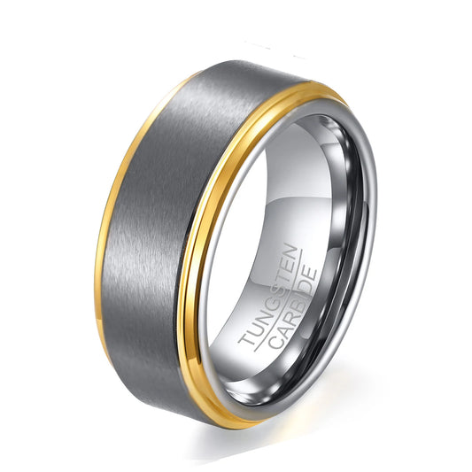 NEWLiFE REBEL Motive Mark 8mm Ring in Tungsten