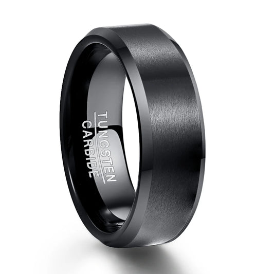 NEWLiFE REBEL Focus Loop 8mm Ring in Black Plated
